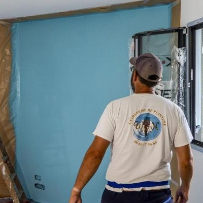 Peinture décorative pour des bureaux professionnels situés en Loire Atlantique