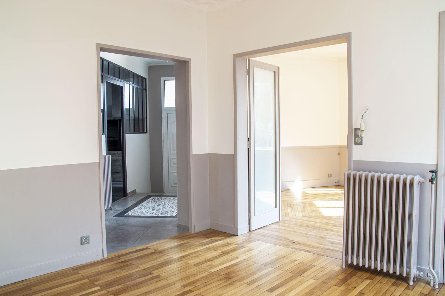 Peinture bureaux soubassements